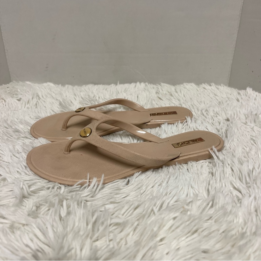 Aldo flip flop sandal sz 6.5 pink